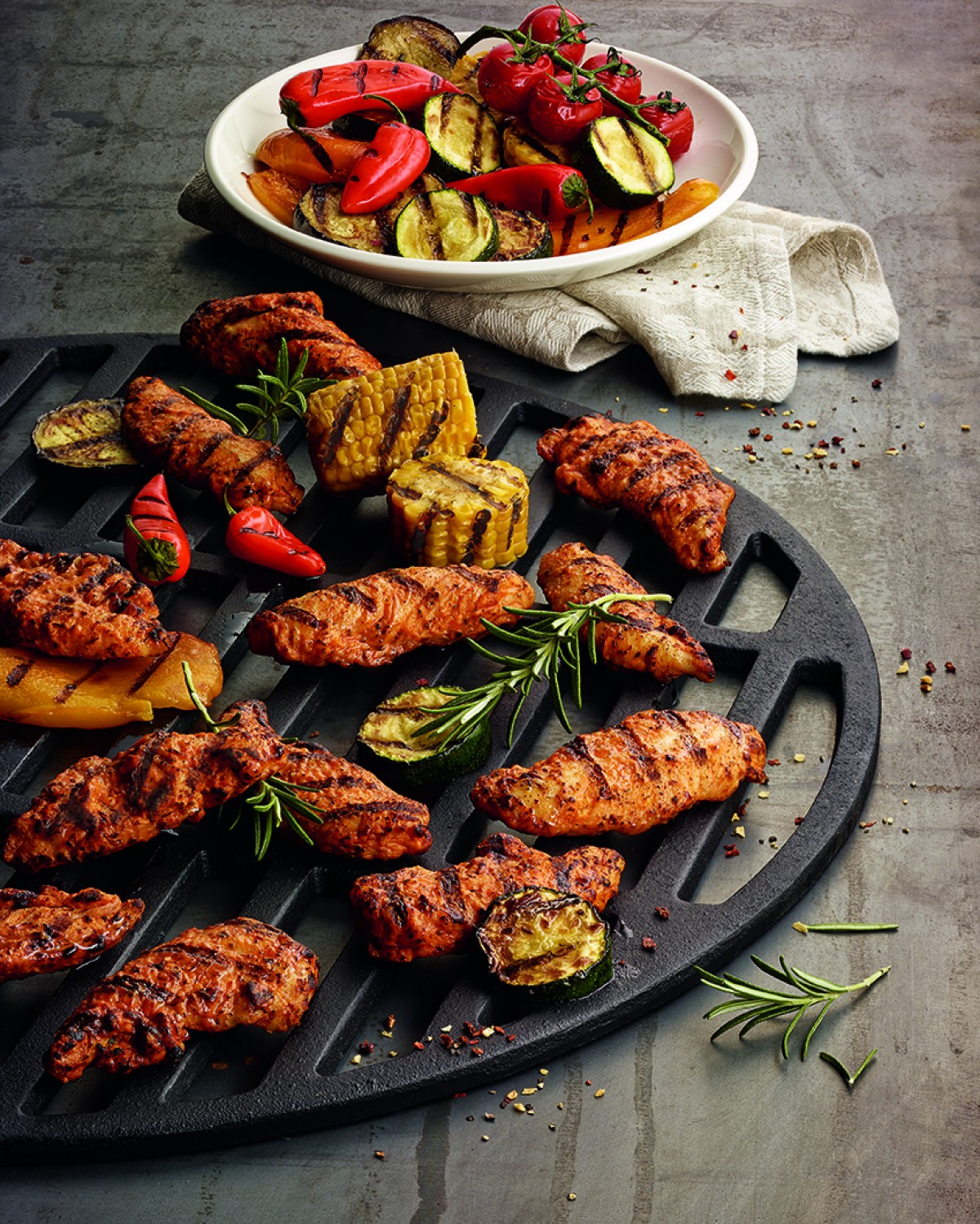 Fire Roasted Chikn Fingers_Rezept_Grillgemüse_72dpi