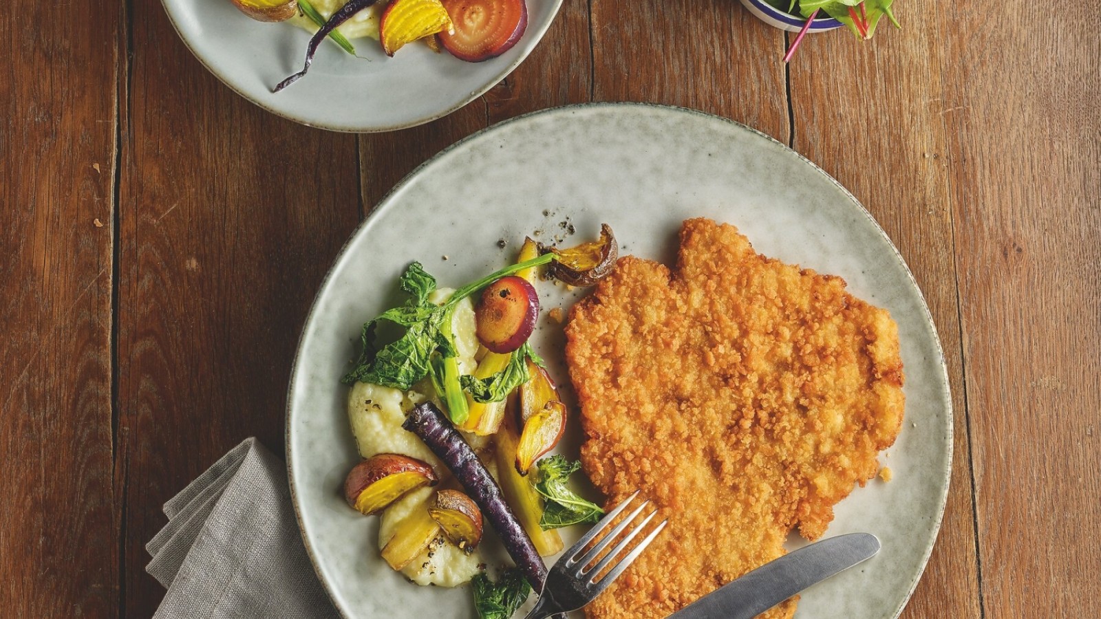 Knusper Homestyle_Schnitzel_Rezept_Altes Gemüse_72dpi