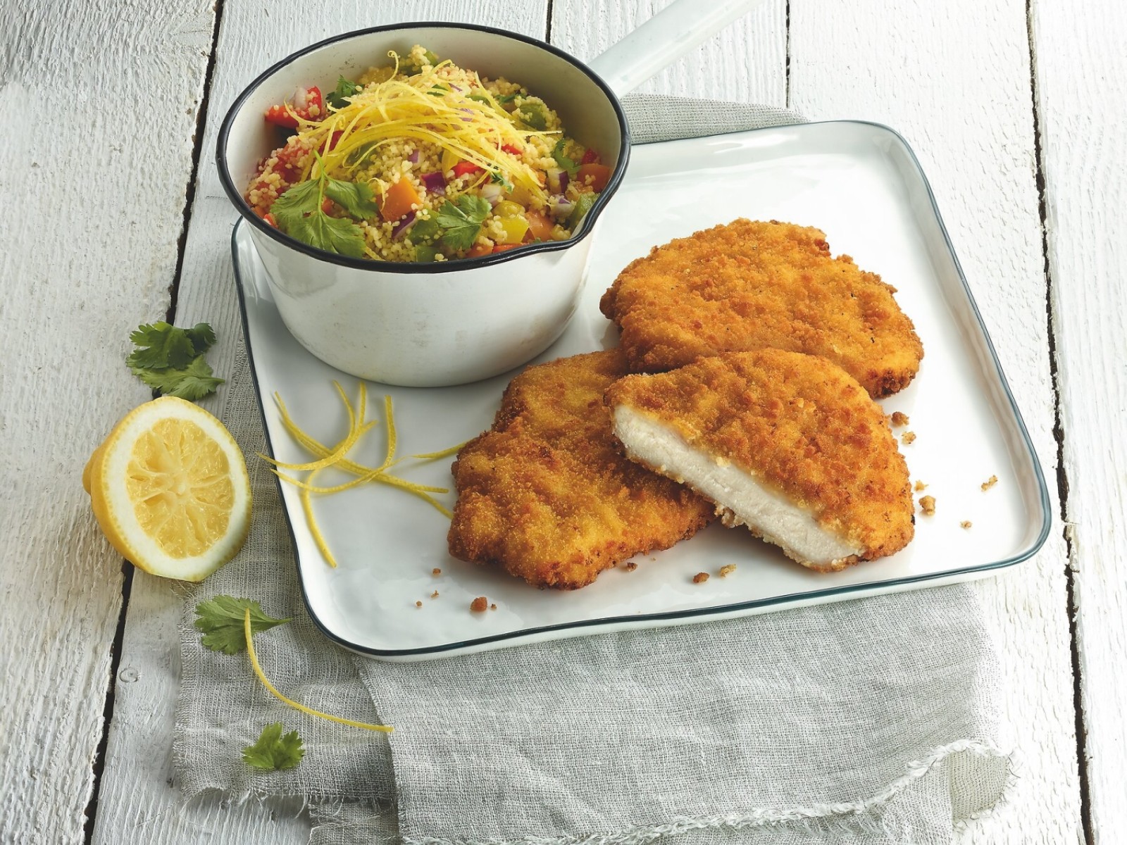 MEAT SELECTION Knusper Schnitzel Chikn_Rezept_Couscous_72dpi