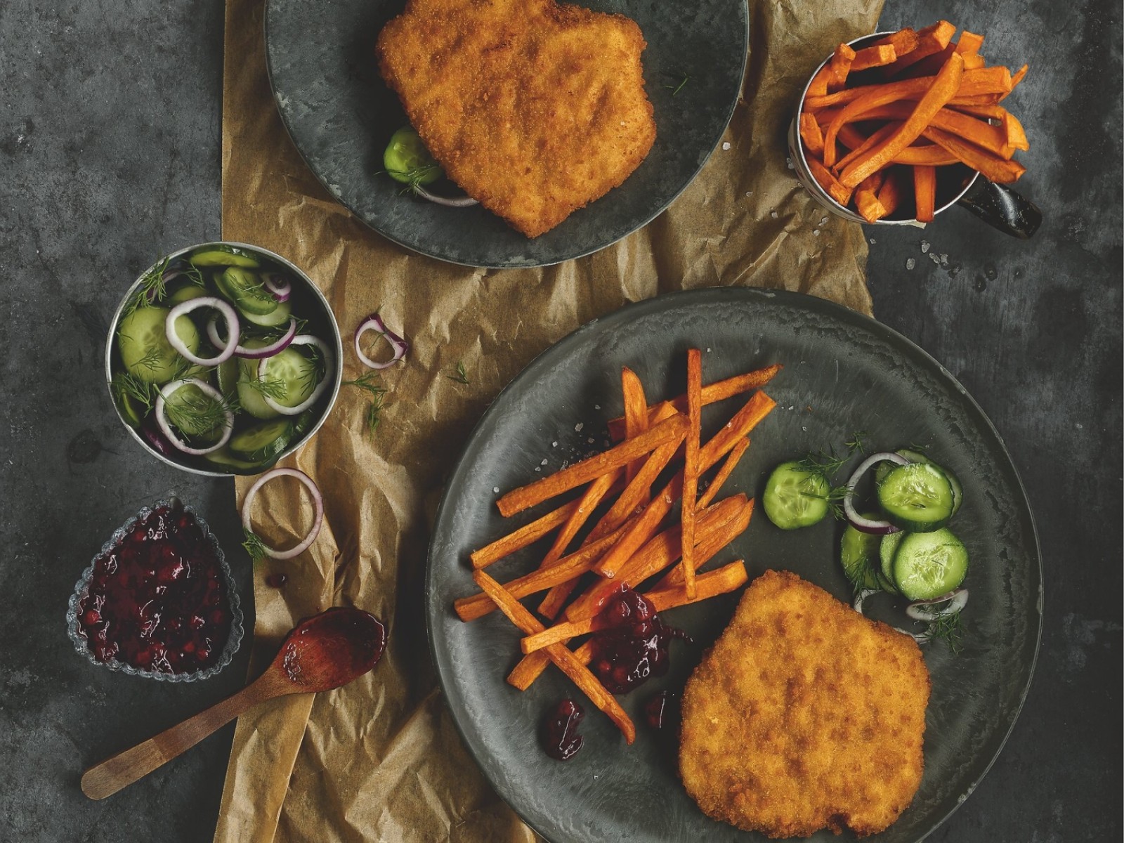 MEAT SELECTION Knusper Schnitzel Chikn_Rezept_Gem&uuml;se_72dpi