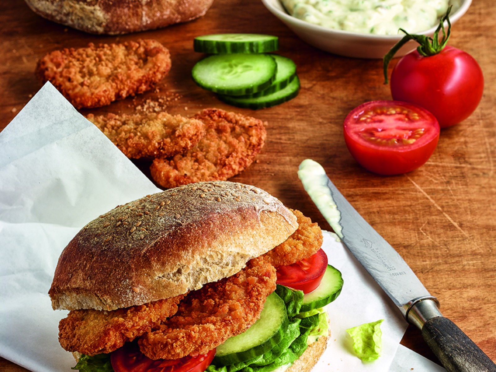 MEAT SELECTION Mini Schnitzel Chikn_Rezept_Br&ouml;tchen_72dpi